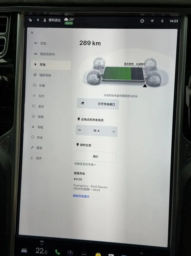 Tesla Model S 75D Standard battery life version
