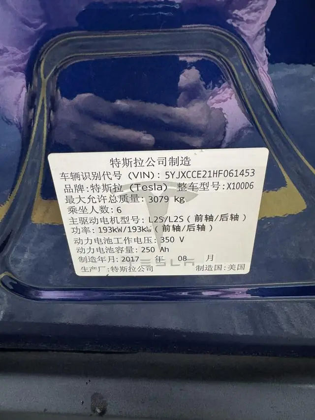 Tesla Model X 100D long battery life version